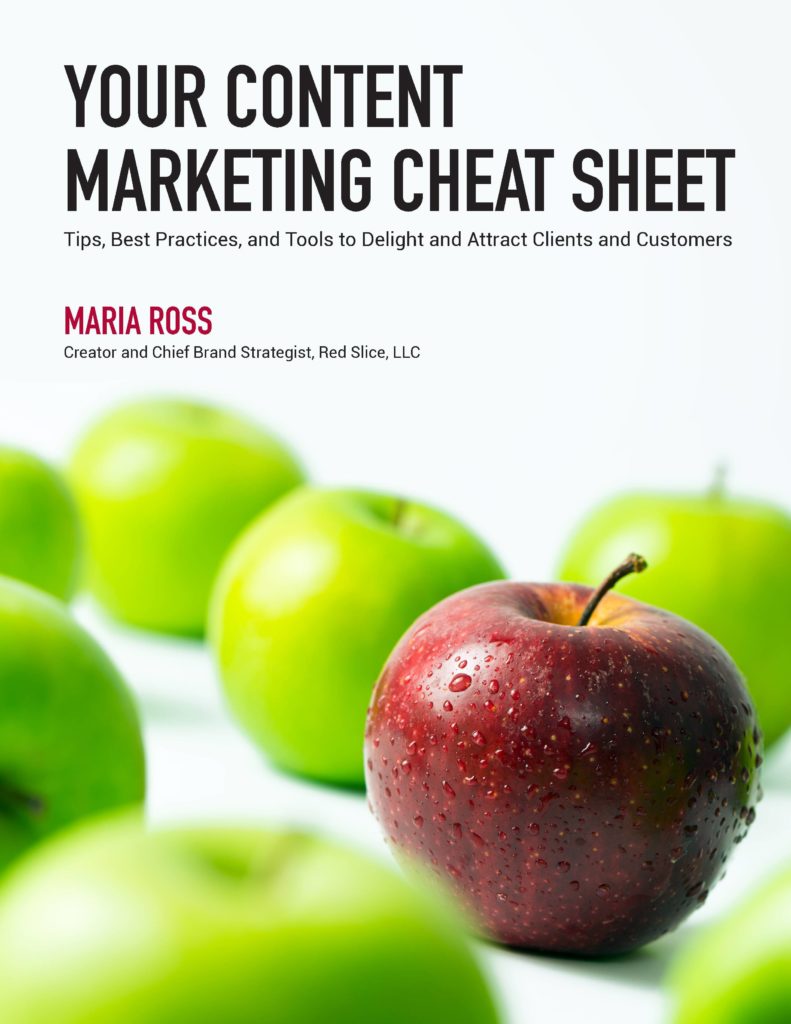 Content Marketing Cheat Sheet front page